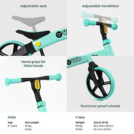 Yvolution Senior Balance Bike Refresh Green