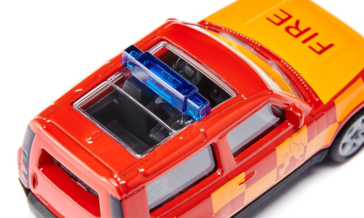 SIKU Land Rover Defender Fire Brigade - Durable 1:64 Scale Rescue Vehicle