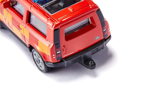 SIKU Land Rover Defender Fire Brigade - Durable 1:64 Scale Rescue Vehicle