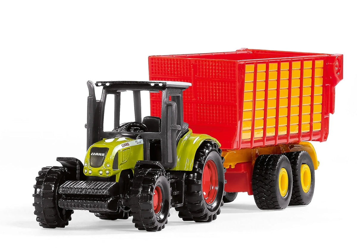 Siku Claas Tractor with Silage Wagon 1:87