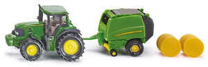 Siku John Deere Tractor with 990 Baler 1:87