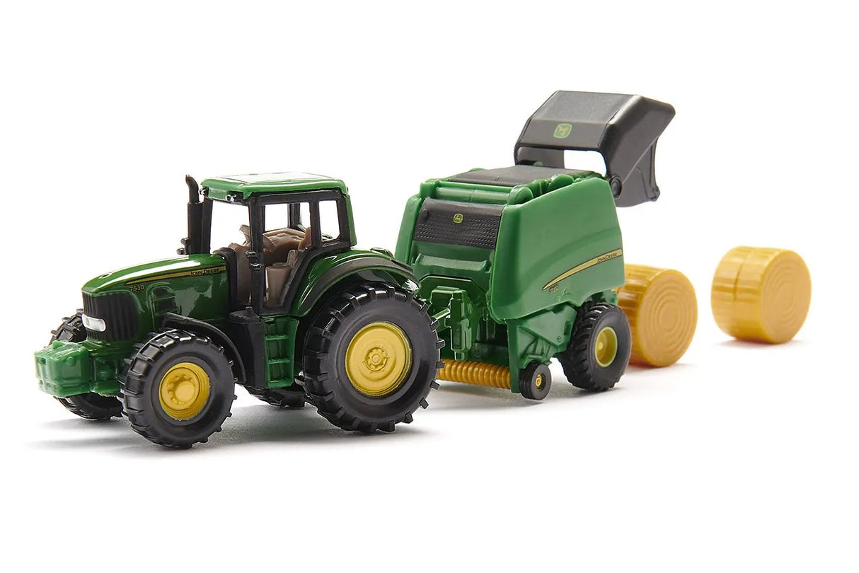 Siku John Deere Tractor with 990 Baler 1:87