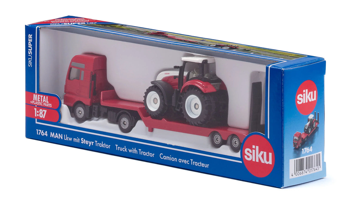 Siku MAN truck with Steyr tractor 1:87