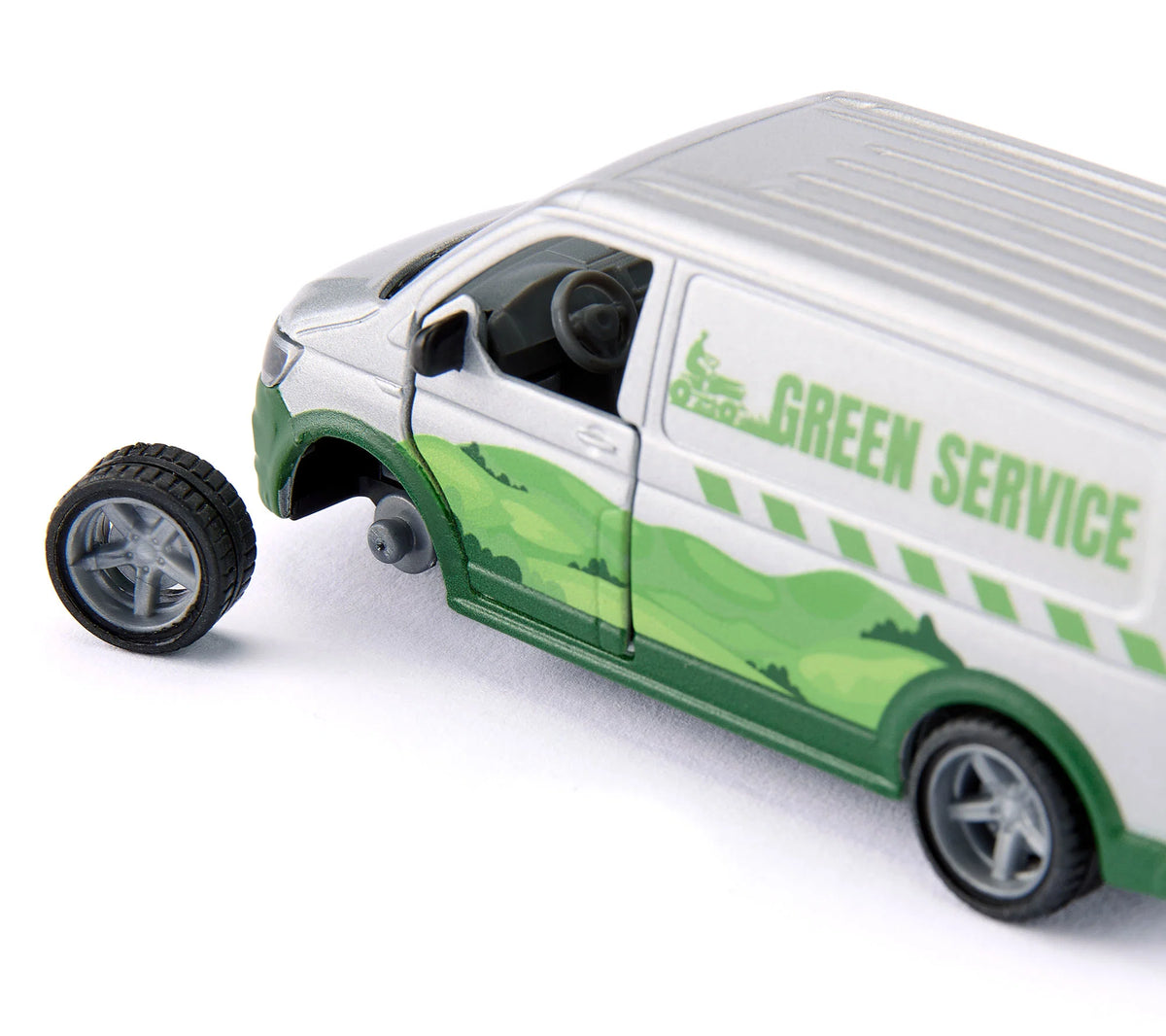 Siku VW T6 with Ride On Lawn Mower 1:50