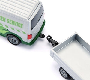 Siku VW T6 with Ride On Lawn Mower 1:50