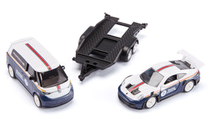 Siku VW Buzz with Porsche 911 GT3 RS 1:50