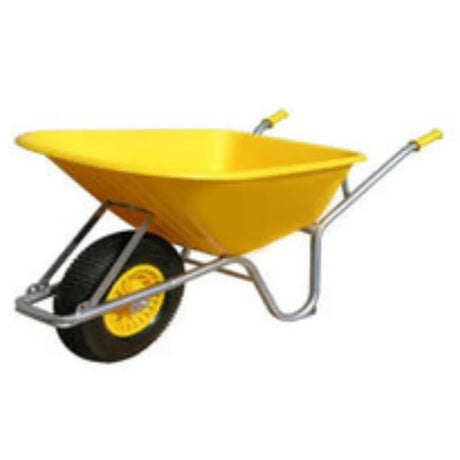 WORKMAN Wheelbarrow Yellow 110L
