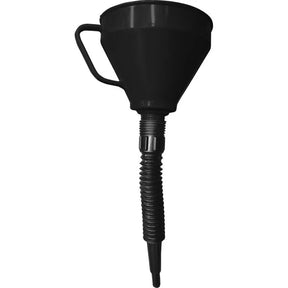 Jefferson 110mm Black PVC Flexible Funnel - Detachable Neck and Gauze Filter