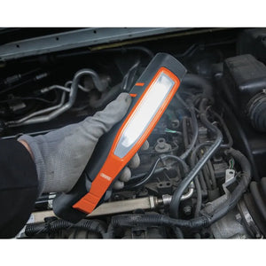 Draper COB/SMD Led Rechargeable Inspection Lamp 7W, 700 Lumens, Orange