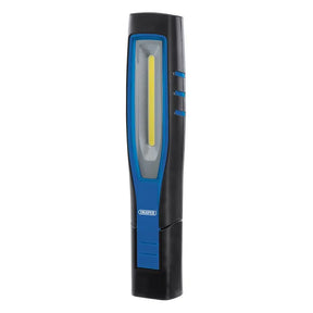 Draper COB/SMD Led Rechargeable Inspection Lamp 10W, 1000 Lumens, Blue, x1 Usb cable, x1 Charger