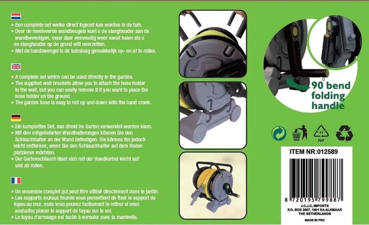 Benson Hose Reel Set 2-in-1 Hose 15m
