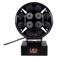 120W 9" LED Driving Light with Dual Colour Position & Amber Warning Strobe - LG877