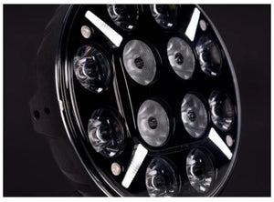 120W 9" LED Driving Light with Dual Colour Position & Amber Warning Strobe - LG877