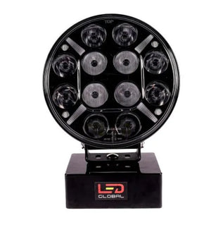 120W 9" LED Driving Light with Dual Colour Position & Amber Warning Strobe - LG877