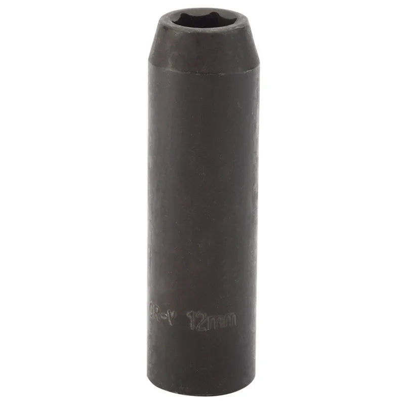 Draper Deep Impact Socket, 1/2" SQ. DR. ,12mm