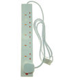 Powermaster 6 Gang 2m 13A Extension Lead - Multi-Socket Power Strip