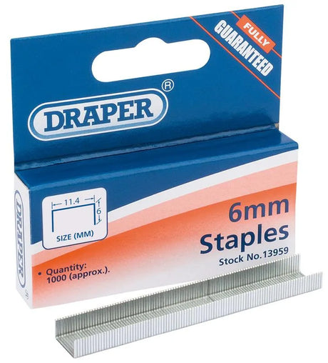 6mm Steel Staples (1000)