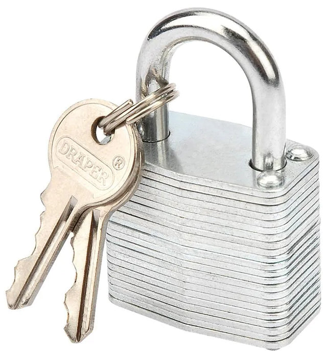 Draper 30mm Laminated Steel Padlock