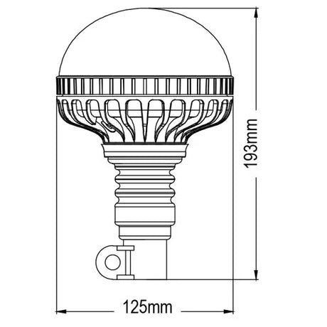 247 LED Flexi Pole Mount Trekker Beacon