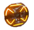 160W 9" LED Driving Light with Dual Position & Amber Warning Strobe - LG936
