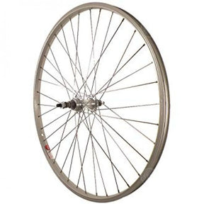 24" Alloy Front Wheel - Solid Axle - Silver Finish