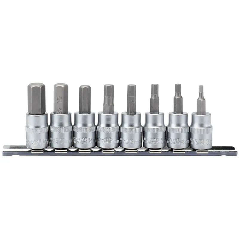 Draper Metric Hex, Socket Bit Set, 3/8" SQ, DR., 48mm (8 Piece)