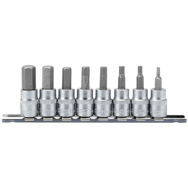 Draper Metric Hex, Socket Bit Set, 3/8" SQ, DR., 48mm (8 Piece)