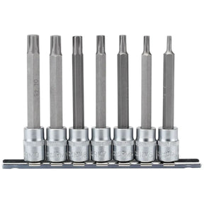 Draper Ribe Socket Bit Set, 3/8" Sq, Dr, (7 Piece)
