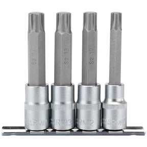 Draper Ribe Socket Bit Set 1/2" Sq. Dr. (4 Piece)
