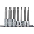 Draper Ribe Socket Bit Set 3/8", 1/2" Sq. Dr. (7 Piece)