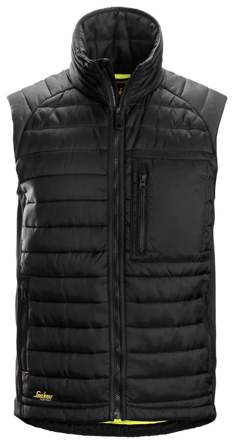 Snickers AllroundWork 37.5® Insulator Vest Grey/Black | Versatile Insulation with Moisture Management