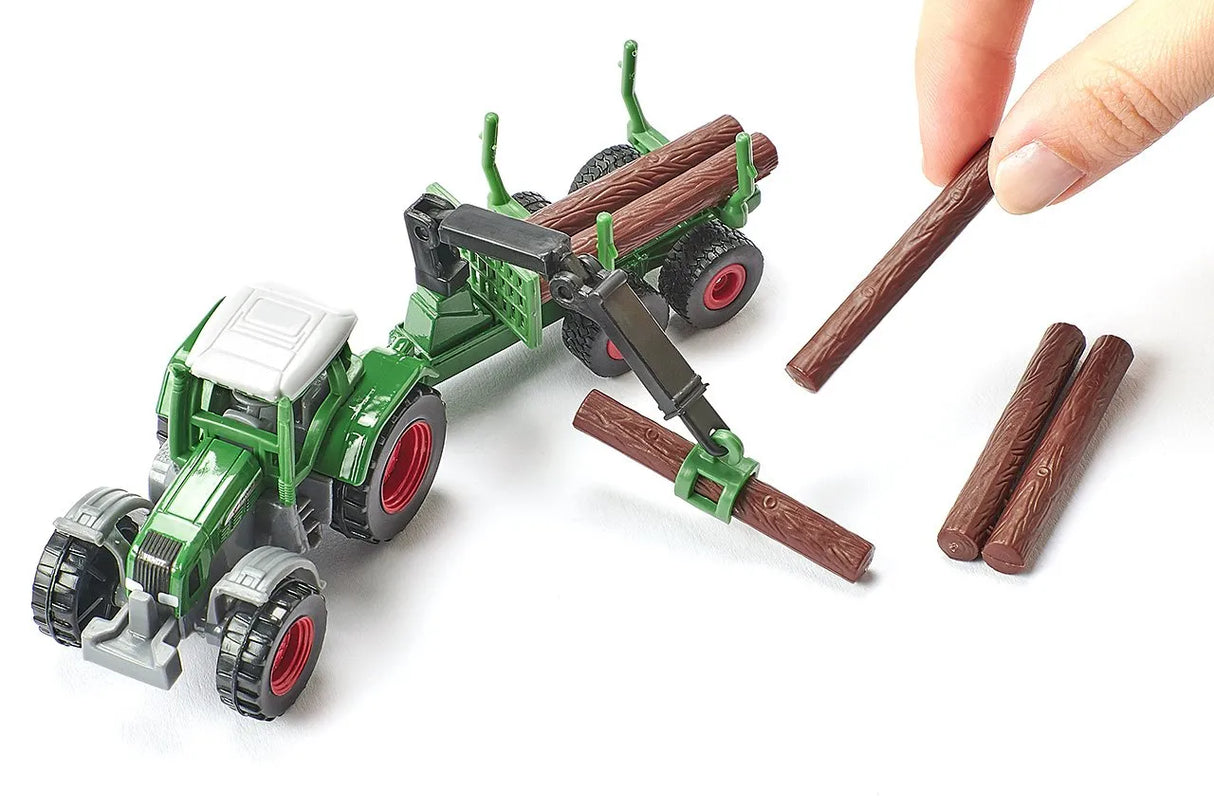 Siku Fendt Tractor with Forest Trailer 1:87
