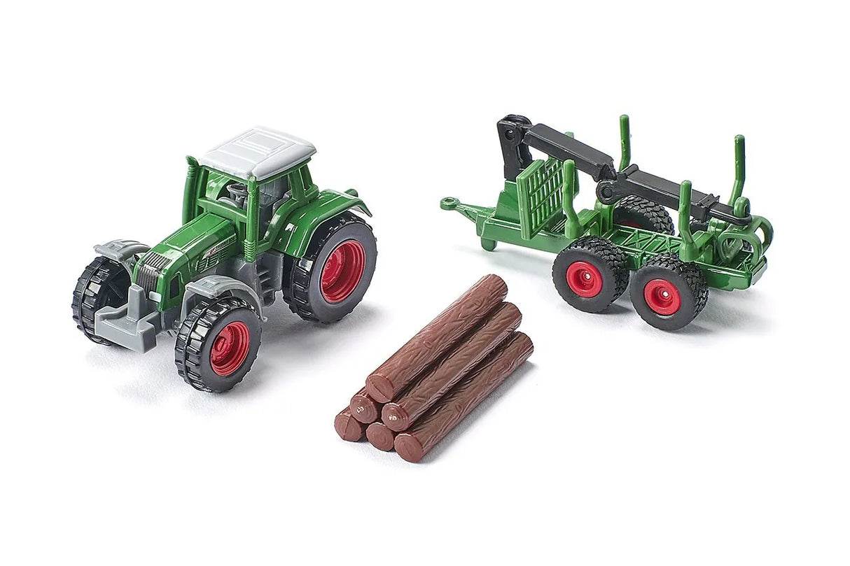 Siku Fendt Tractor with Forest Trailer 1:87