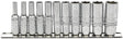 Draper 1/4" Sq. Imperial Deep socket on Metal Rail (11 Piece)