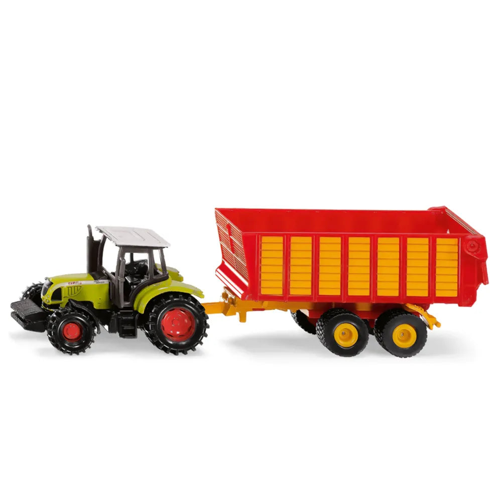 Siku Claas Tractor with Silage Wagon 1:87