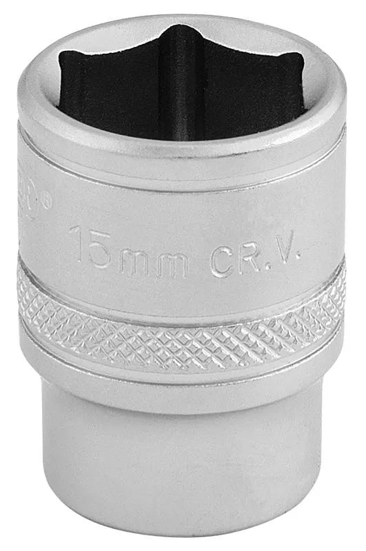 Draper 3/8" Sq. 6 Point Metric Socket (15mm)