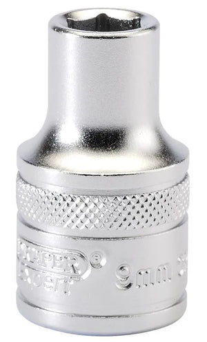 Draper 1/2" Sq. 6 Point Metric Socket (9mm)