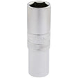 Draper 6 Point Metric Deep Socket, 1/2" Sq, Dr, 17mm