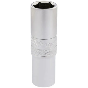 Draper 6 Point Metric Deep Socket, 1/2" Sq, Dr, 17mm
