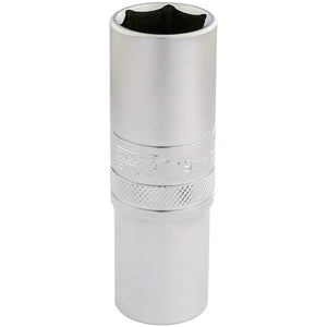 Draper 6 Point Deep Socket, 1/4" Sq, Dr 19mm