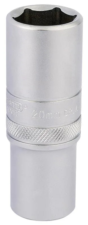 Draper 1/2" Sq. 6 Point Metric Deep Socket (20mm)