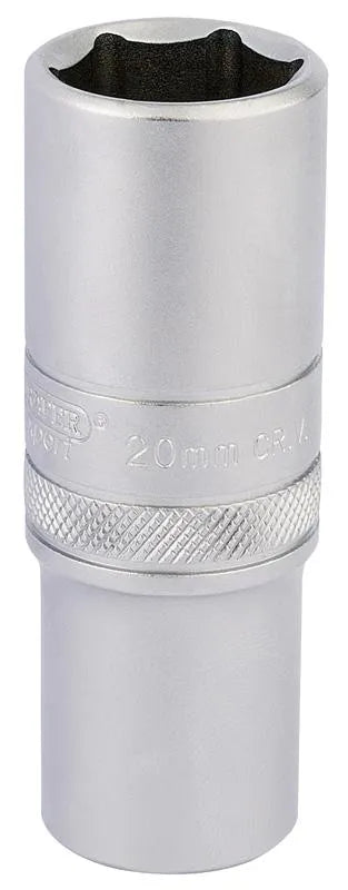 Draper 1/2" Sq. 6 Point Metric Deep Socket (20mm)