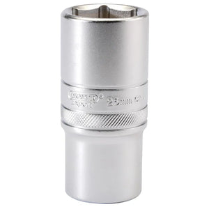 Draper 6 Point Metric Deep Socket, 1/2" Sq, Dr 26mm