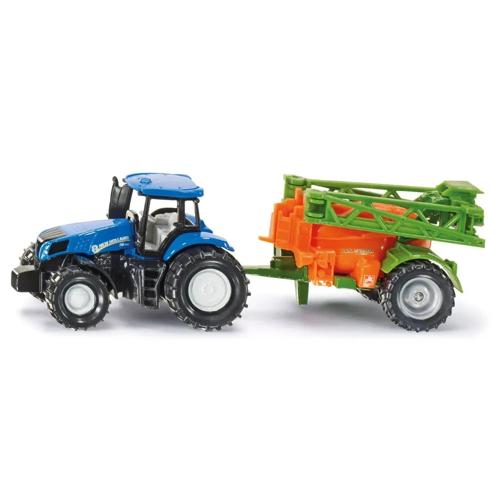 Siku New Holland Tractor with Amazone Field Sprayer 1:87