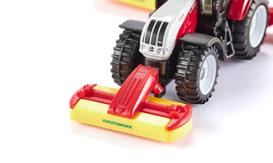 Siku Steyr Tractor with Pottinger Mower Combination 1:87