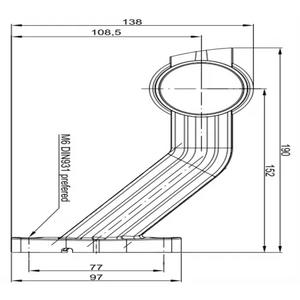 LED Global LG176 - 3 Function Led 90 Degree Stalk Marker Light (RH)