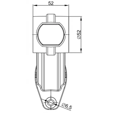 LED Global LG175 - 3 Function Led 90 Degree Stalk Marker Light (LH)