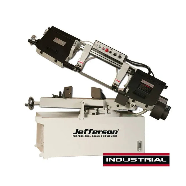 Jefferson 9'' x 18'' Metal Cutting Bandsaw Swivel Head 230V - Heavy Duty Cast Bow