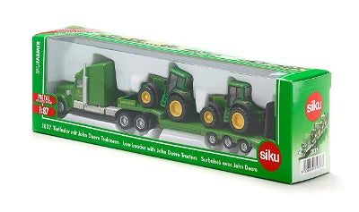 SIKU Low Loader with John Deere Tractors - 1:87 Scale Durable Model