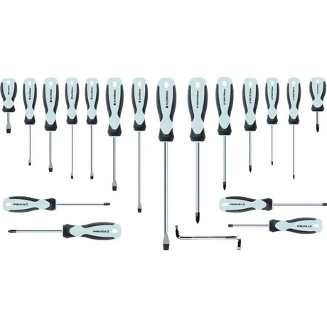 Jefferson 19 Piece Screwdriver Set - Chrome Vanadium Steel Blades